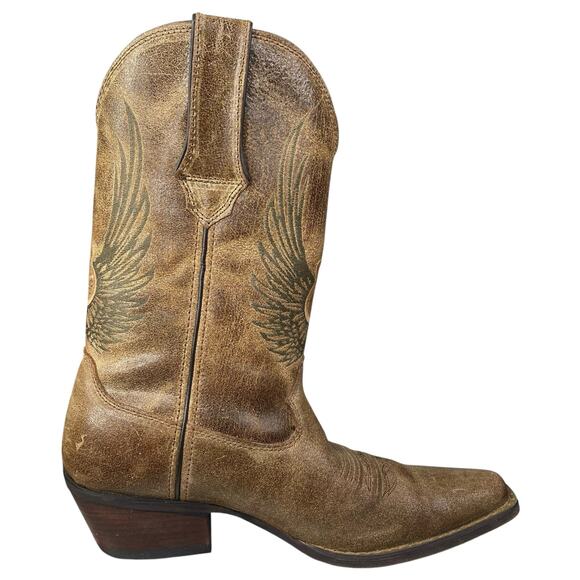 Durango Men’s Gambler Flying Guitar Brown Leather Cowboy Boot Size US 9 - Picture 4 of 10